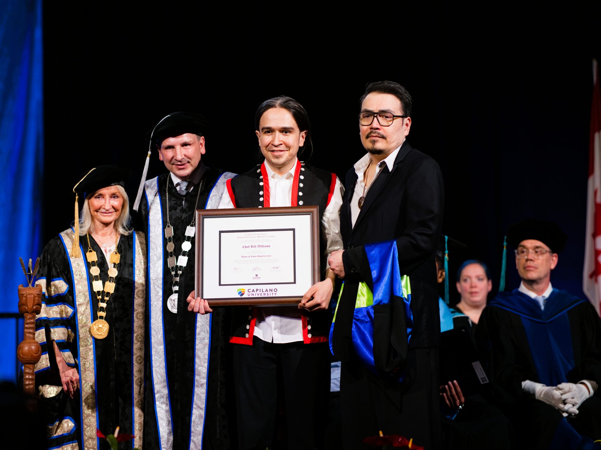 találsamkin siyám, Chief Bill Williams, posthumously honoured by Capilano University